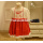 red colour Girl summer embroideried dress